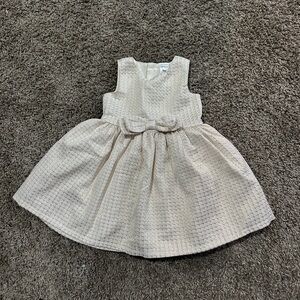 Carter's Cream Textured Kids Dress